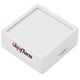 thumbnail image 2 of Caja Ventana Transparente GlamWhite4 4Pzas Blanco 4x4x1.7 Plástico Interior Terciopelo Joyero con Logo., 2 of 3