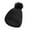 Black, variant on Wancir Women Winter Warm Crocheted Hat Windproof Beanies Caps Thick Fleece Lining Cold Weather Wool Knit Beanie
