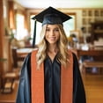thumbnail image 6 of Logiee Dots On Orange Background Print Unisex Adult Graduation Stole Shawl 72" Long for Academic Commencements Shawl-Sharp Corner, 6 of 7