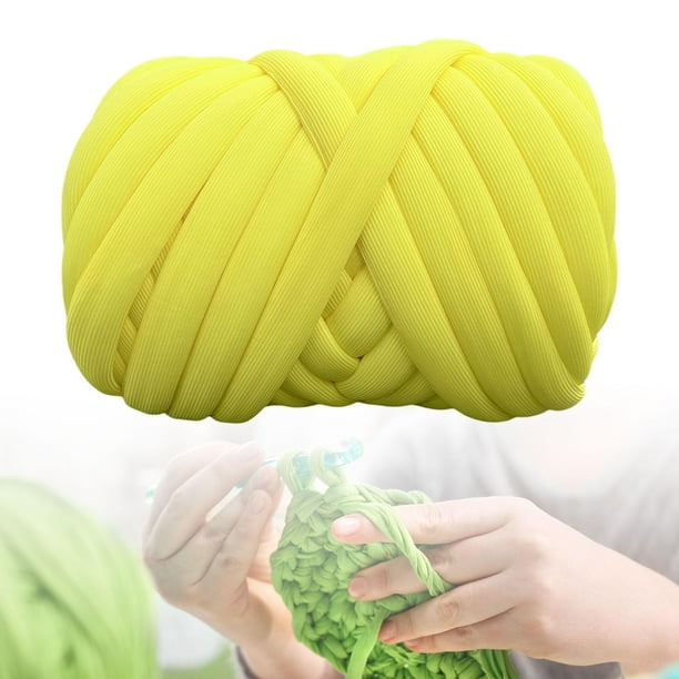 Hilo Tubular Jumbo Macarena Hilo Grueso Voluminoso 500G Limon Amarillo