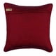thumbnail image 4 of Funda de almohada decorativa roja de 35 x 35 cm (14 x 14 pulgadas) para sofá, funda de almohada abstracta de seda jacquard con cremallera, diseño de rayas de estilo contemporáneo - Cherry Martini, 4 of 6