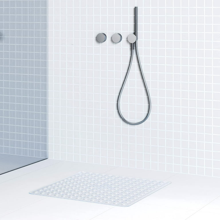 SIXHOME Shower Mat Non Slip 21x21 Shower Floor Mat Square Shower