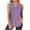 Solid Color-Purple, variant on Jewelreauty Women Casual Waffle Tank Tops Summer V Neck Sleeveless Tunic Shirts Loose Fitting Solid Tees (S, Black)