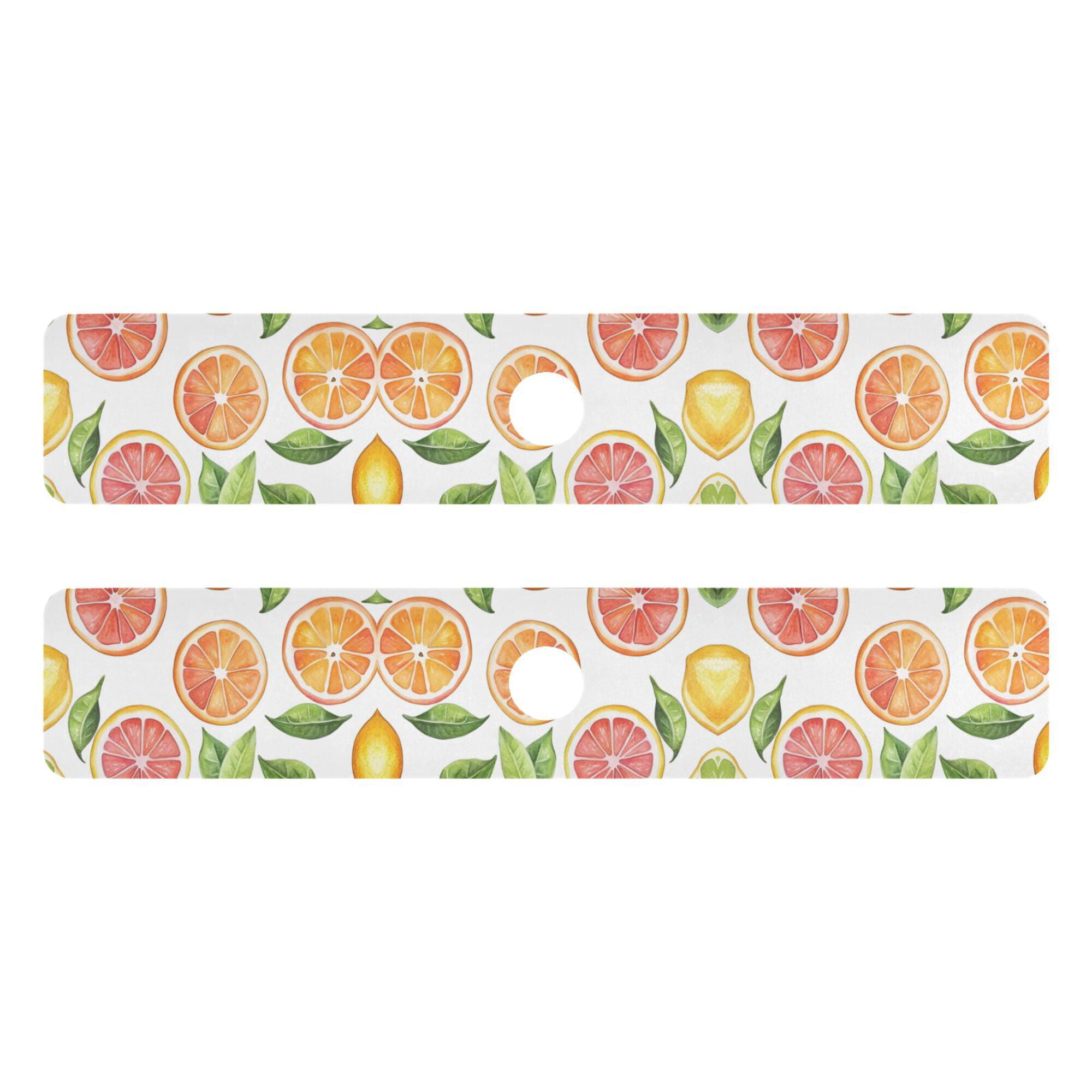 Yayeee Faucet Mat for Kitchen Sink 30" Diatomite Long Splash Guard Pad, Candy Orange, 2 Pack