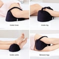 thumbnail image 4 of Cojín de espuma viscoelástica para las rodillas - Almohada ortopédica duradera de espuma viscoelástica - Alivio del dolor del nervio ciático, la espalda y las articulaciones - Apoyo durante el embarazo JM MX-0136051FYD, 4 of 5