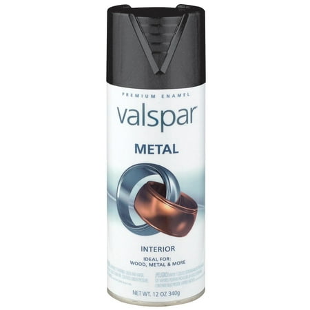 Valspar 12 Oz Black Metal Spray Paint 465-66008 SP (Set of 6)