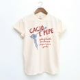 thumbnail image 6 of Cacio E Pepe Cotton T-Shirt Boho Retro Style, Trendy Graphic Tee Italian Foodie, Pasta Lov, 6 of 7