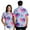 Light Blue, variant on Couples Matching Hawaiian Shirts Men Women Lover Heart Valentines Shirt Short Sleeve Summer Beach Button Down Shirts White E XXL