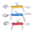 thumbnail image 4 of Camping Utensil Stainless Steel Fork Spoon Set (Blue), 4 of 4