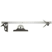 Combination Square Sets, 12", 8ths - 64ths, Blade, Sq. Hd, Ctr Hd, Protractor