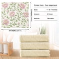 thumbnail image 3 of WOBOGO Blooming Pink Peonies Kitchen Towels 6pcs Ultra Soft Absorbent Quick Drying Dish Cloths 11×11inch, 3 of 9