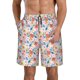 thumbnail image 1 of Balery Floral Ditsy Traje de Baño Estilo Hawaiano para Hombre, Shorts de Secado Rápido con Bolsillos-Medium, 1 of 6