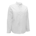 thumbnail image 3 of Camisa George Talla M Manga Larga Lisa Blanca, 3 of 4