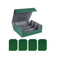 thumbnail image 3 of Esquirla 1800+Card Case Deck Box Sturdy Organizer for Basketball Cards Green Lined In Gray, 3 of 8