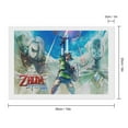 thumbnail image 2 of The Legend of Zelda Diamond Art Kits for Adults Diamond Art Gem Art Painting Full Drill Round Art Gem Painting Kit for Home Wall Decor 8"x12", 2 of 6