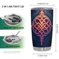 thumbnail image 2 of Taza de café Tumbler Oasisdream de 600 ml con estampado de nudos, 2 of 6