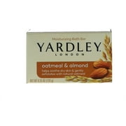 Yardley London Moisturizing Bars Oatmeal & Almond With Natural Oats 4 ea (Pack of 2)