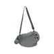 thumbnail image 1 of Bolso bandolera de peluche con forma de foca kawaii, creativo, con correa para el hombro, cartera de peluche con forma de foca Gris L, 1 of 6