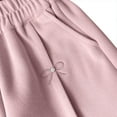 thumbnail image 4 of Gfyviroh 3-10 Y Toddler Kids Cotton Pants Little Girls Pleated Cuffed Pants with Pockets Soft Elastic Waist Sport Pants, 4 of 5