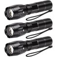 thumbnail image 1 of TRAHOO-3pack LED Flashlights High Lumens, Tactical Flashlight, 5 Modes, Zoomable, Waterproof, Adjustable Brightness Flash Light for Camping, Everyday, Hiking, Outdoor & Emergency Use, 1 of 4