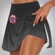 thumbnail image 2 of Faldas de Verano para las Mujeres Impresión Hoja Plisado Tenis Atlético Elástico Pantalones Cortos, Falso Dos Piezas Pantalones Falda para Diario, 2 of 5