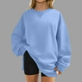 thumbnail image 2 of cfhntfmh Fall Outfits for Women Loose Comfy Crewneck Long Sleeve Pullover Clothes Oversized Sweatshirt for Women, 2 of 6