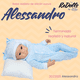 thumbnail image 2 of Muñeco Reborn Alessandro 55cm Bebé Dormilón con Mameluco de Raya y Kit Esencial, 2 of 4