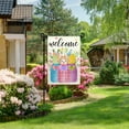 thumbnail image 5 of MIZHONA 28" x 40" Burlap Spring Garden Flag,Double-Sided Easter Eggs Summer Outdoor Decoration, 5 of 5