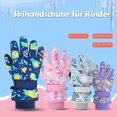 thumbnail image 2 of HAHDAXIA Waterproof Kids Gloves Winter Cold Weather Fleece Lined Thermal Warm Snow Ski Cycling Glove Age1-13 for Boys Girls Kid Boy Toddler Girl Skiing Snowboarding Running Walking, 2 of 7