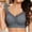 Grey, variant on Women's Strapless Bras Lace Strapless Thin Side Gather Adjustable Large Cup Bra Sports Bras for Women Beige L