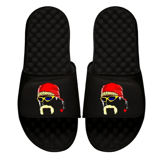 Youth ISlide Black Hulk Hogan Graphic Slide Sandals