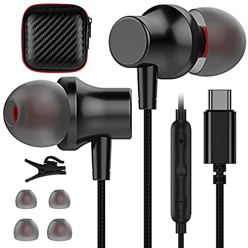 USB C Headphones, Wired Earbuds with Microphone USB Type Headphones Noise Isolation in-Ear Magnetic Earphones for Samsung S21 20 Plus OnePlus 9 Pro Google Pixel 5 for MacBook Walmart Canada