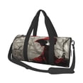 thumbnail image 1 of Fotbe Dark Red Hooded Girl Bolsa Deportiva de Lona Plegable con Estampado, Bolsa de Gimnasio con Bolsillo Seco/Húmedo, Bolsa de Viaje Ultraligera de Gran Capacidad, 1 of 6