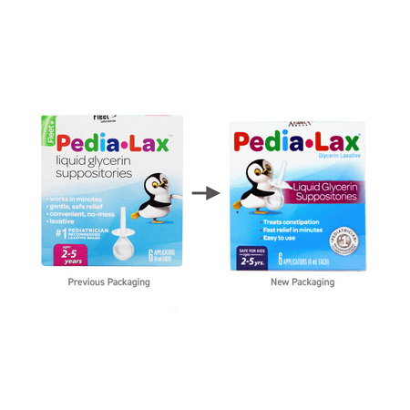 Fleet Pedia-Lax 4 Ml Liquid Glycerin Suppositories For Ages 2 - 5 Years - 6 Ea