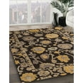 thumbnail image 3 of Ahgly Company Machine Washable Indoor Square Abstract Peru Brown Area Rugs, 6' Square, 3 of 7