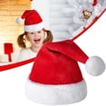 thumbnail image 3 of Christmas Hat, Christmas Santa Hat for Adults, Snowflake Fur Plush Xmas Hat for Christmas Holiday Party Decoration, Soft Liner Fabric Christmas Headwear for New Year, Festive Party, Cosplay, 3 of 4
