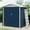 Navy, variant on Heavy-Duty Metal Outdoor Storage outdoor storage - 6x4 FT Lockable Double Doors, Weatherproof & Rust-Resistant Steel, Sloped Roof, Ventilated, for Tools, Bikes, Patio & Lawn Equipment