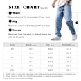thumbnail image 5 of Mrmall Mens Wide Leg Jeans Y2k Straight Leg Loose Fit Jeans Streetwear Denim Washed Hip Hop Jeans, 5 of 6
