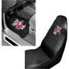 NCAA Wisconsin 2 pc Front Floor Mats and Wisconsin Car Seat Cover Value Bundle