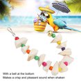 thumbnail image 4 of Bird Chewing Toys Colorful Cuttlefish Bones Blocks Bird Tearing Toys  Teeth Grinding  Cuttlebone Chew Toy with Bell, 4 of 8