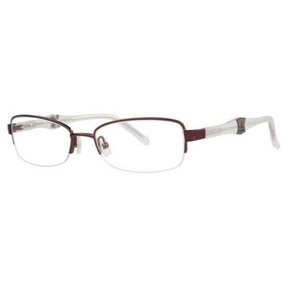 VERA WANG Eyeglasses V327 Burgundy 50MM