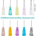 thumbnail image 2 of 160PCS 0.5 Inch 10 Different Gauge Blunt Tip Glue Bottle Needles Dispensing Needle with Lure Lock, 2 of 7