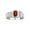 Garnet, variant on 925 Sterling Silver Classic 8X6MM Oval Ruby & Sparkling Diamond Ring - Birthstone Jewelry for Men -Size 8
