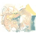 thumbnail image 2 of Goldberger, Jennifer 14x12 White Modern Wood Framed Museum Art Print Titled - Explore II, 2 of 4