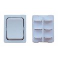 thumbnail image 1 of Valterra Push Button Switch DG436VP Diamond Group; For Slide-Outs Generators/Battery Disconnects; Momentary Switch; Dual Pole Dual Throw; 3 Amp/125 Volt AC; White; 1 Per Card, 1 of 4