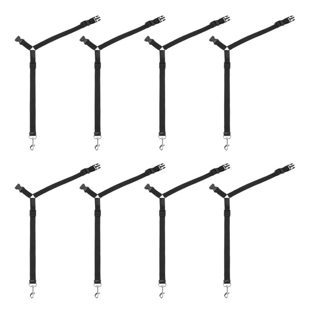 8X TraíLla Arnés para Cinturón de Asiento de Coche Ajustable de Seguridad para Perro Gato Mascota Plomo Correa de Clip