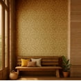 thumbnail image 2 of S4Sassy Removable Nature-Inspired Waterproof Wall Wrap, Plain Finish Wallcover, Classic Motif Leaf Print Contact Paper For Walls, Dresser, Self Adhesive Vinyl Wallpaper Roll- Beige(25"X60"), 2 of 8