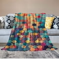 thumbnail image 2 of ARISTURING Soft Blankets and Throws for Sofa Colorful Mid Century Modern Wobbly Circle Warm Cozy Lightweight Blanket Retro Abstract Mid Century Blanket Couch Sofa Throw Blanket for Kids and Adults, 2 of 6