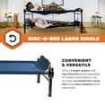thumbnail image 4 of Disc-O-Bed Single Cot, Portable Sleep Solution for Tents & Cabins, Navy, 4 of 11