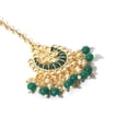 thumbnail image 3 of SOHI Gold-Plated Green Pearl Beaded Jewellery Set, 3 of 5